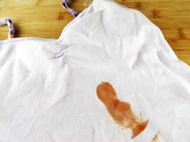 Remove stains from kids wear